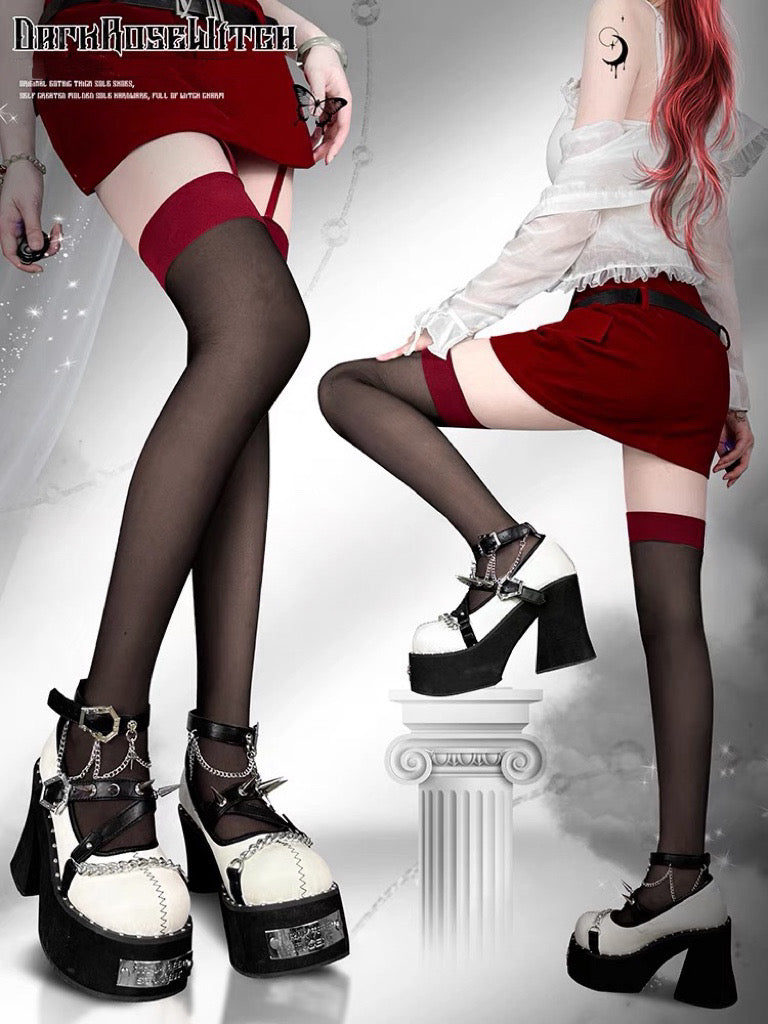 Dark Rose Witch Dolly Platform Shoes