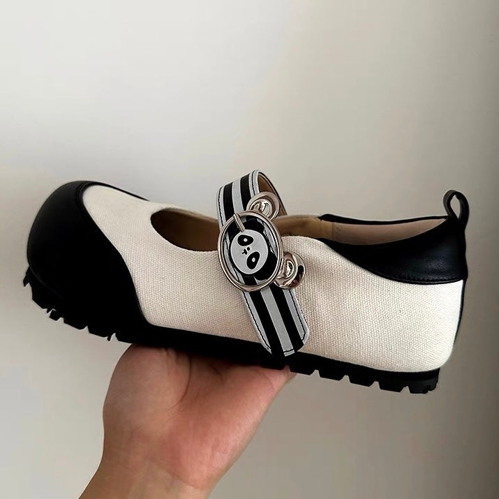 Cute Panda Flat Shoes