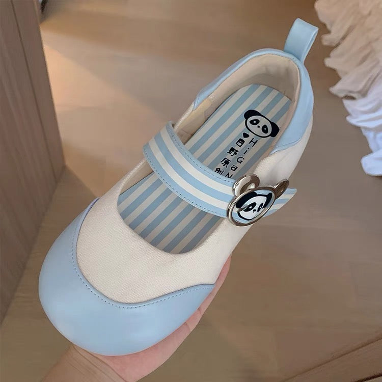 Cute Panda Flat Shoes