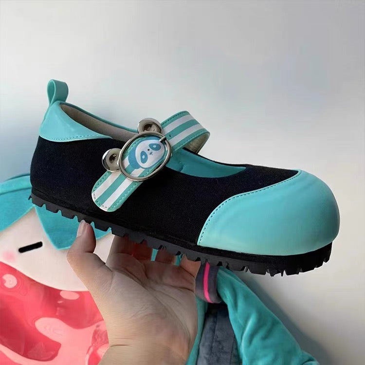 Cute Panda Flat Shoes