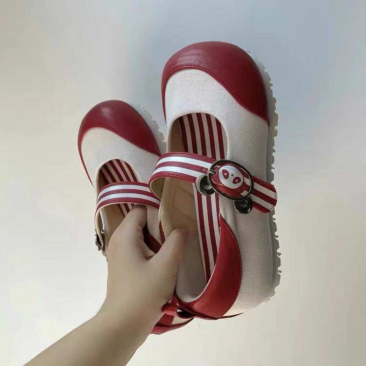 Cute Panda Flat Shoes