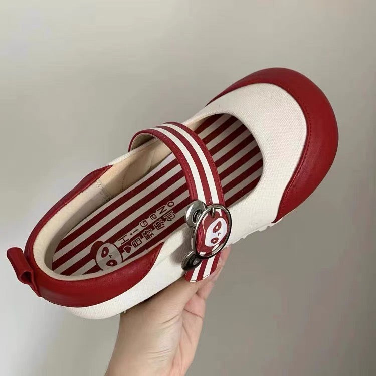 Cute Panda Flat Shoes