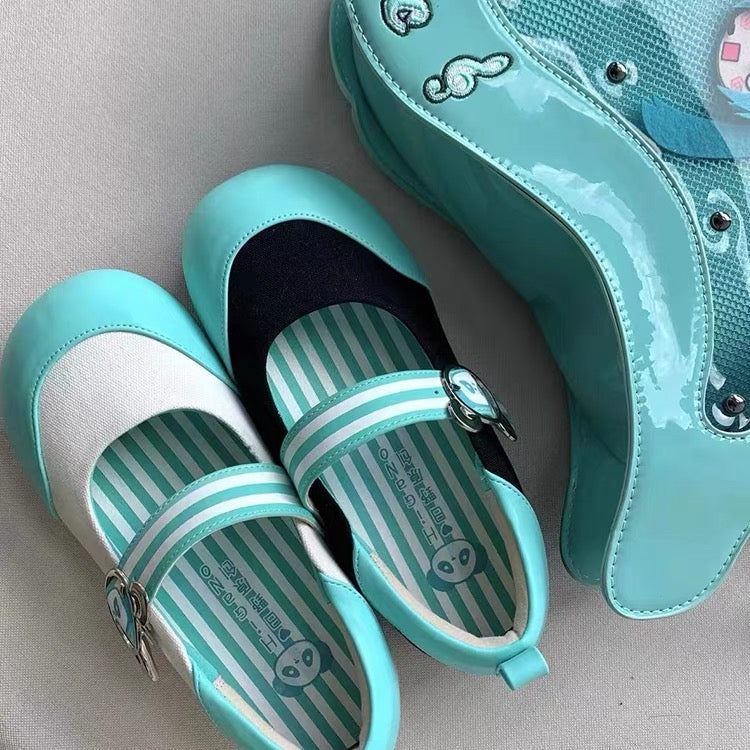 Cute Panda Flat Shoes
