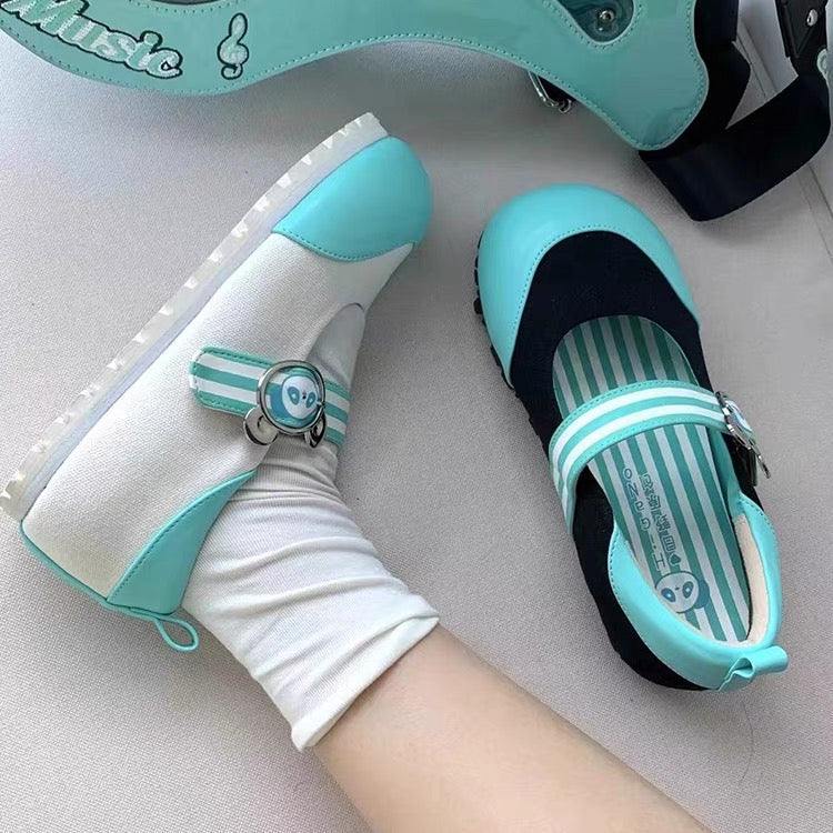 Cute Panda Flat Shoes