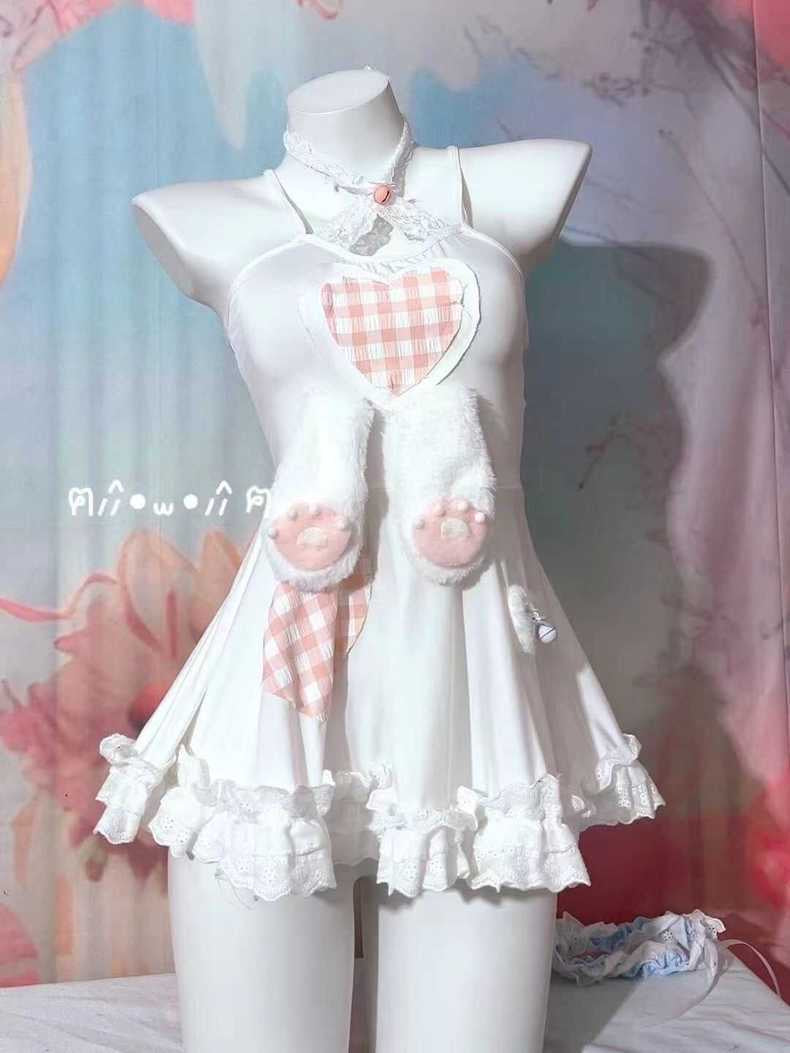 Rabbit ears suspender dress