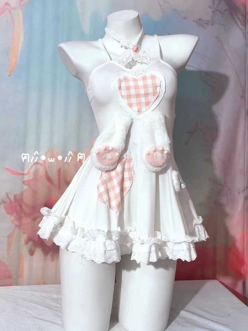 Rabbit ears suspender dress