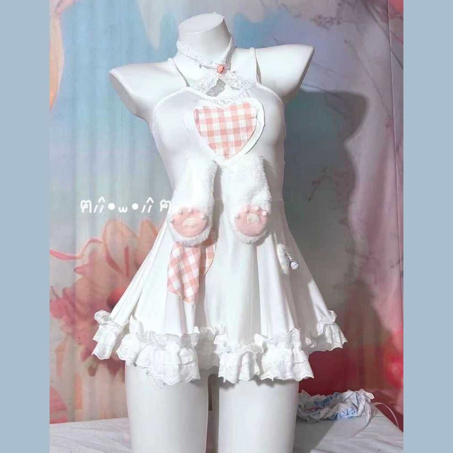 Rabbit ears suspender dress