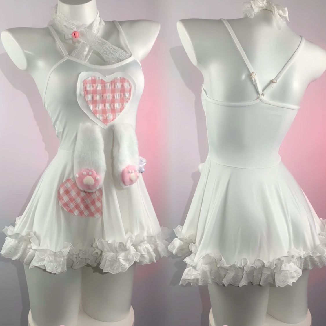 Rabbit ears suspender dress