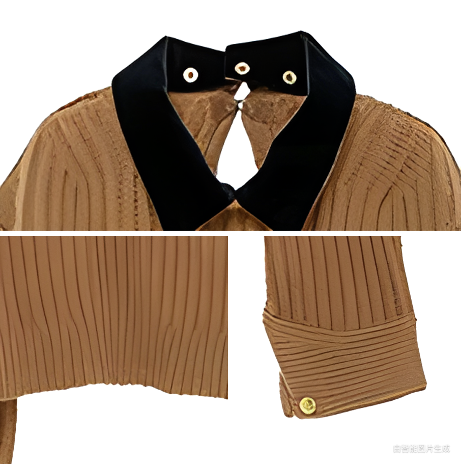 Retro fashionable Polo collar sweater