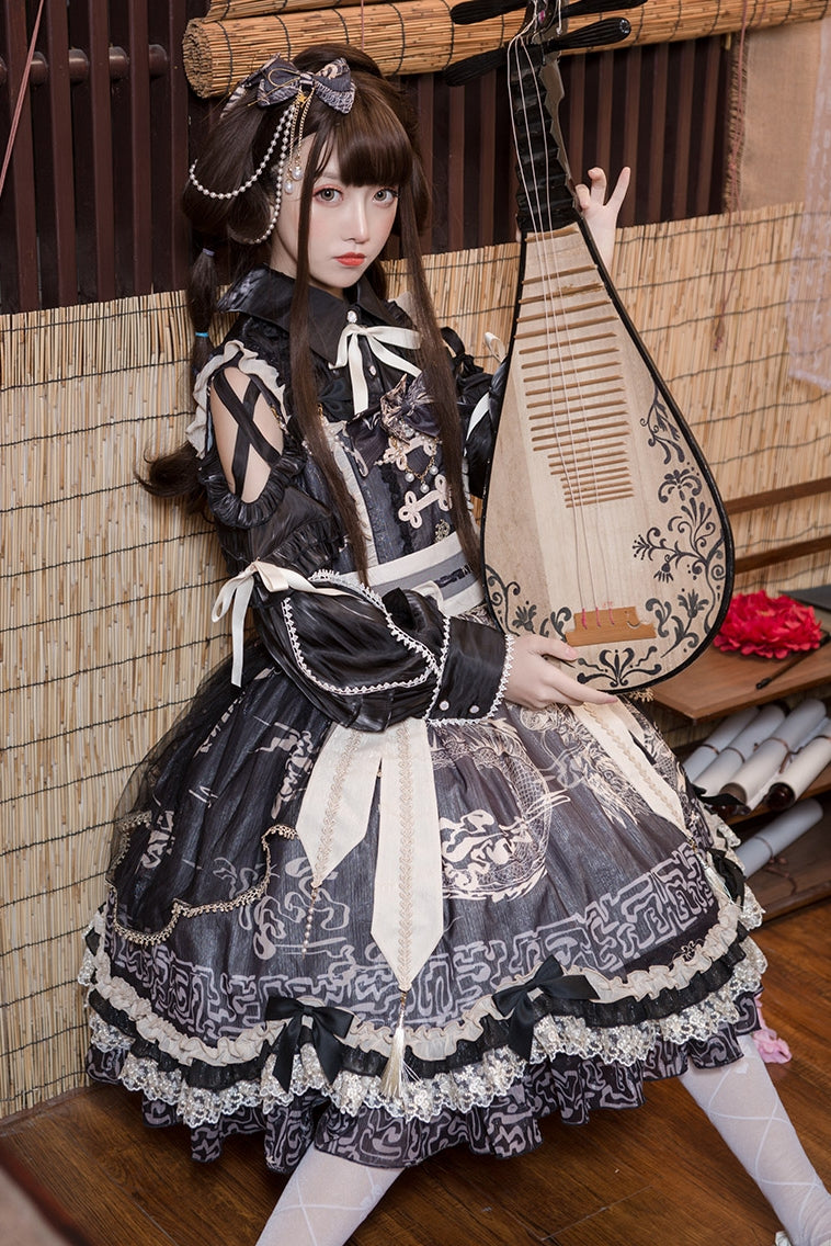 Lolita Blouse Yuelong Poem Long Sleeve Inner Shirt