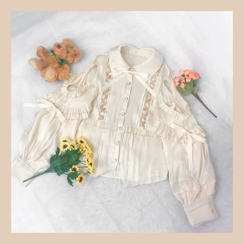 Lolita Blouse Yuelong Poem Long Sleeve Inner Shirt