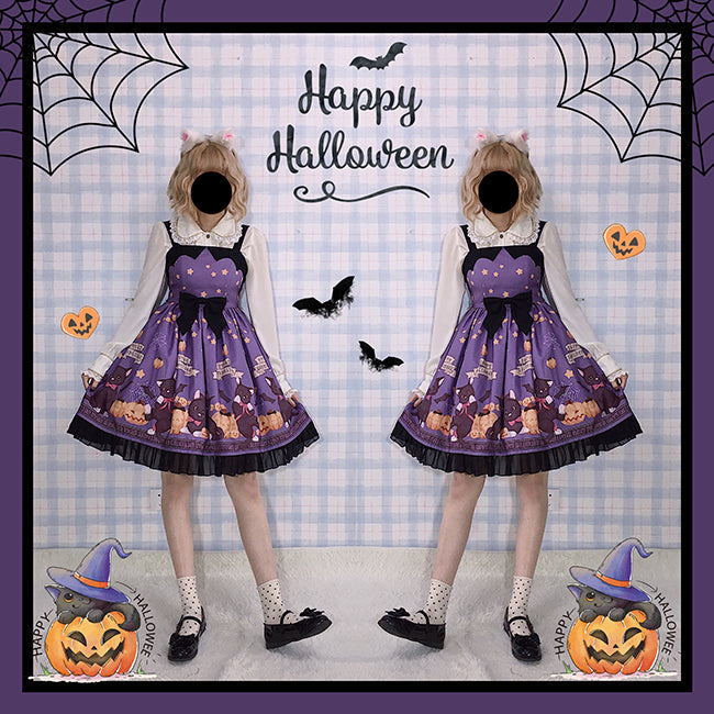 Vampire Cat Normal Waist Lolita Halloween JSK