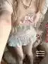 Dollete Ribbon Bow Knitted Shirt