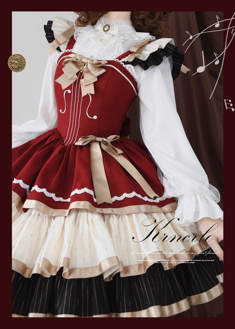 Cello Vintage Elegant 3 Tiered Lolita Jumper Dress