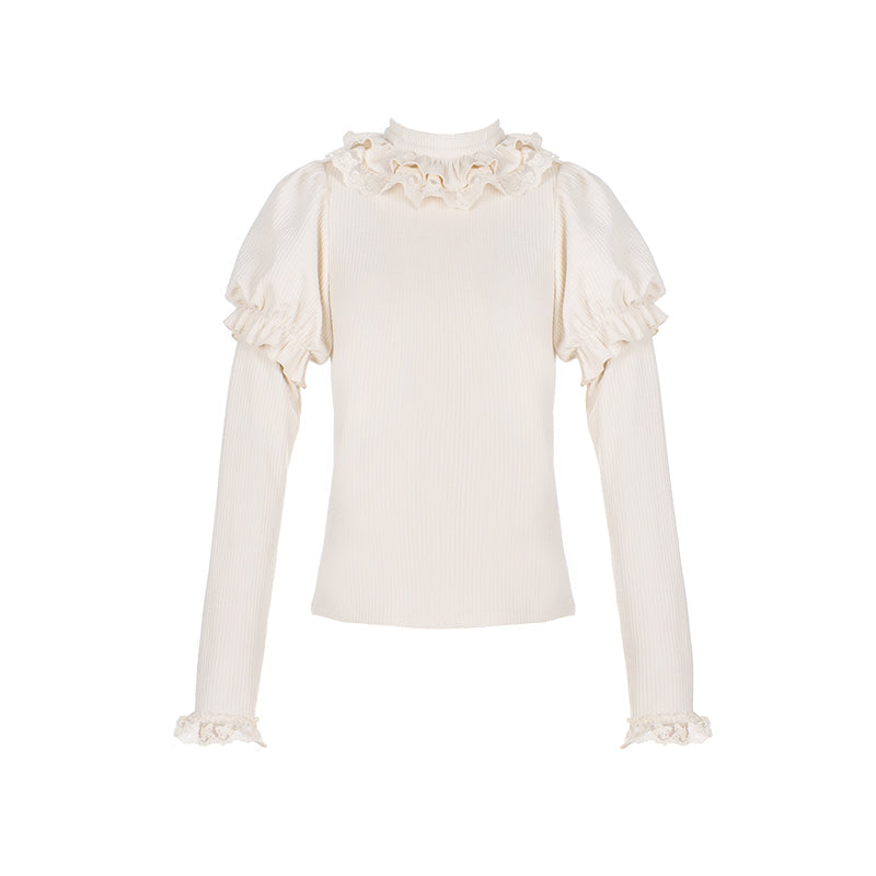 Wool Kawaii Lolita JSK shuffle beige innerwear