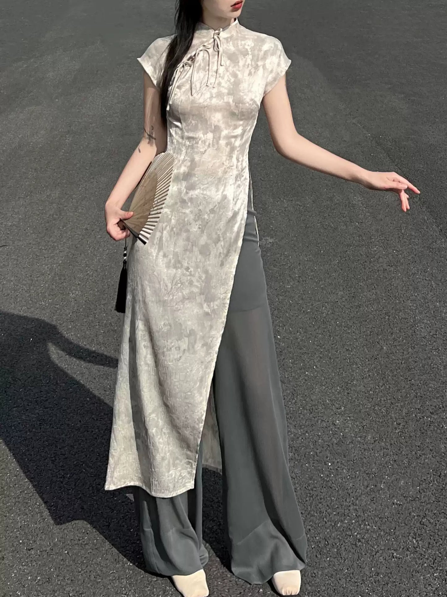 Zen Style Cheongsam Dress