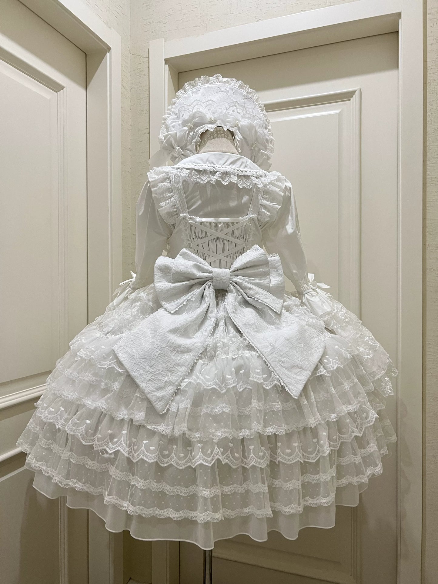 Princess Lolita JSK Suit Sweet Lolita BNT and Blouse White back bow only