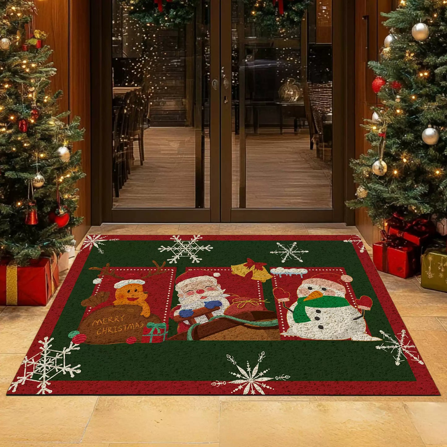 Christmas floor mats carpet
