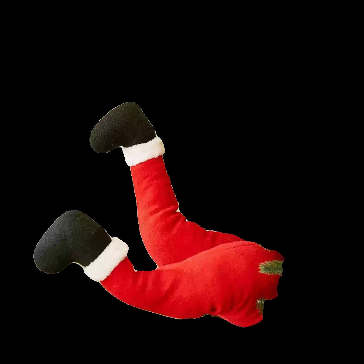 Christmas tree decorations plush santa legs