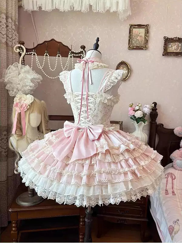 Pink Floral Ballet Princess Dress