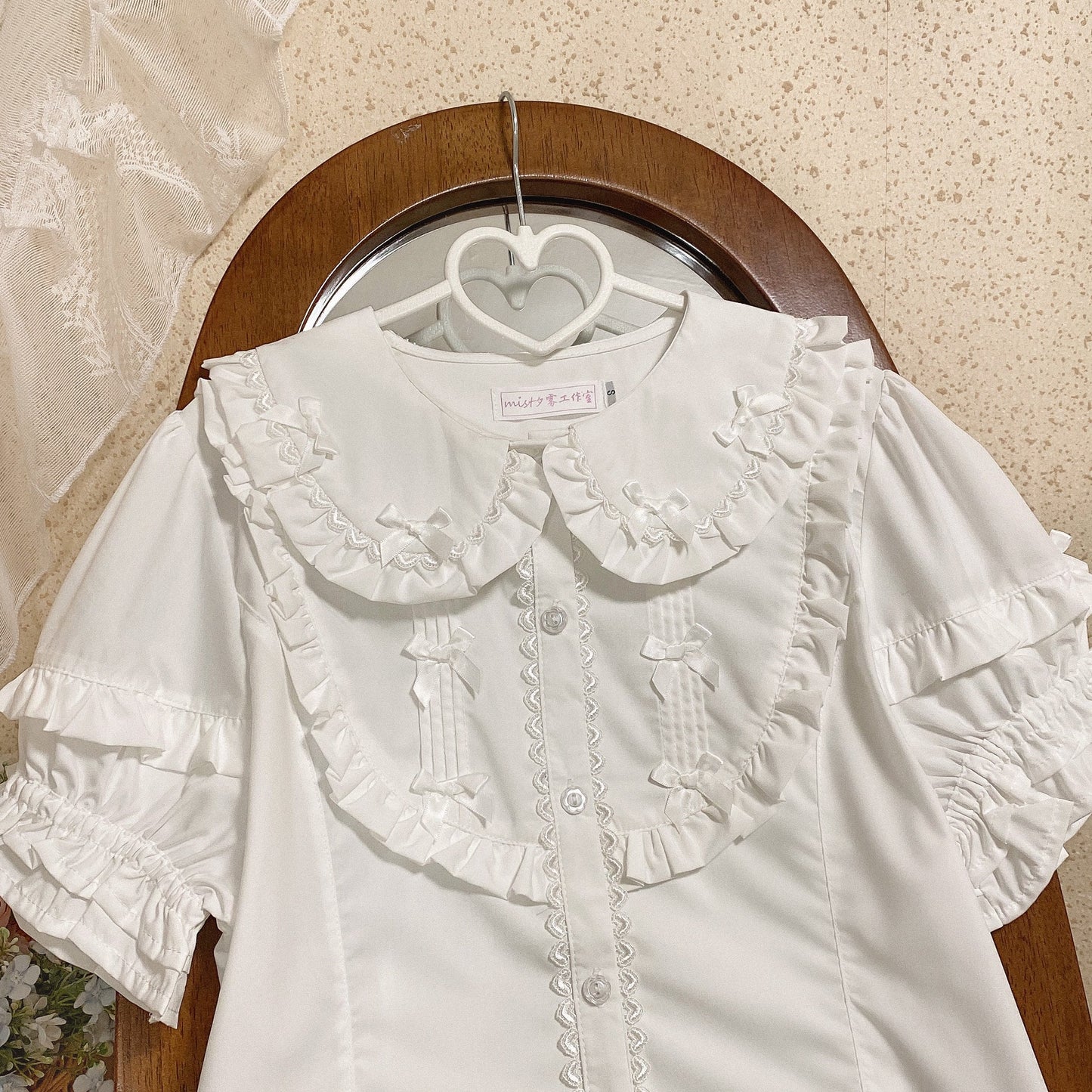 Kawaii Lolita Shirt Soft Girl Short-sleeved