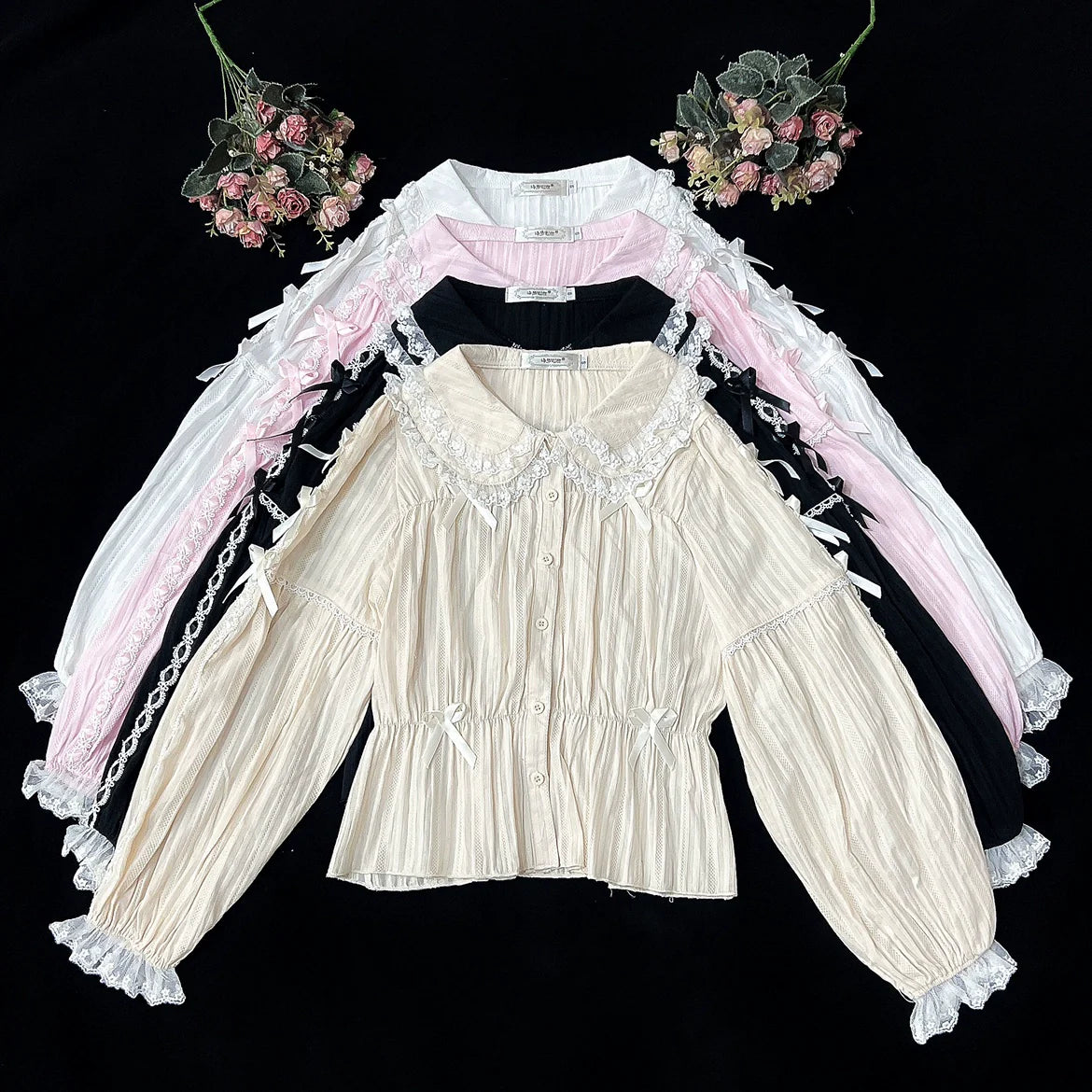 Sweet Lolita Shirt Doll Collar Blouse High-waisted