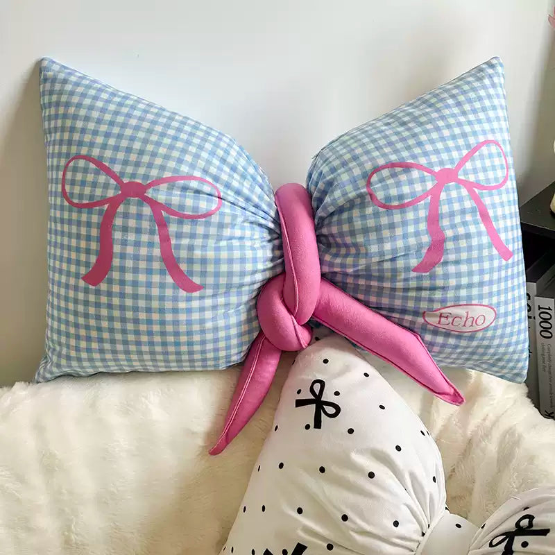 Bow tie sofa pillow