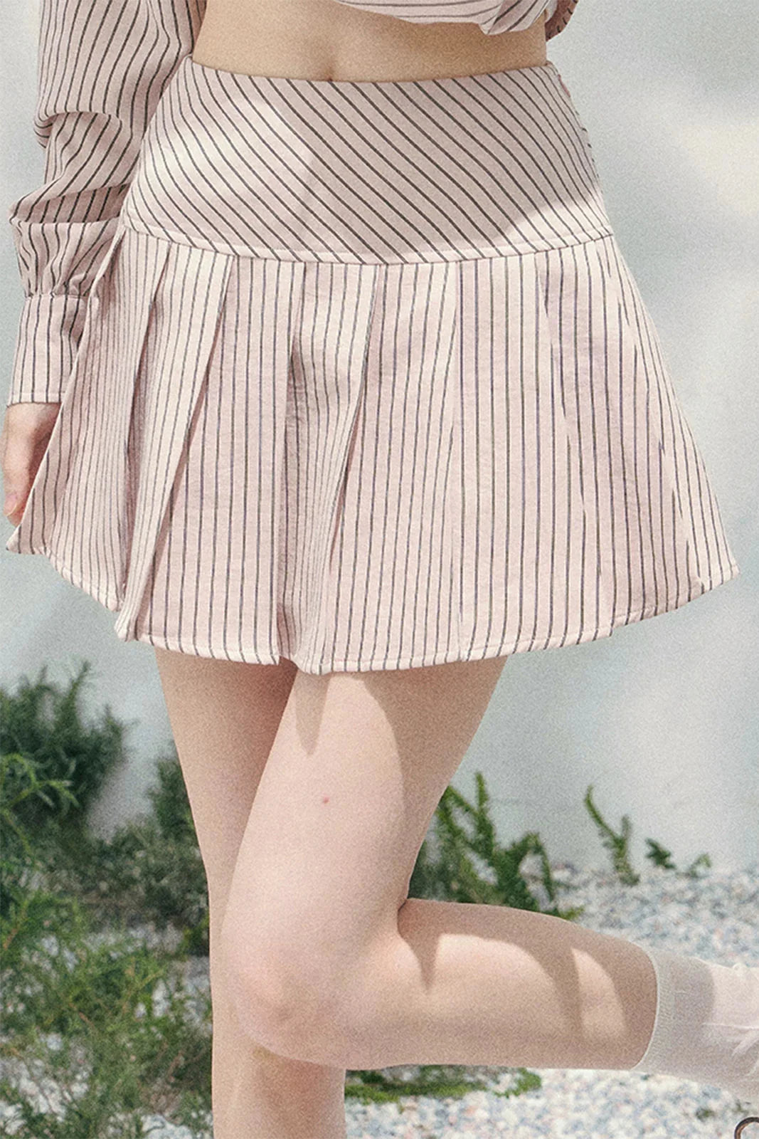French Stripe Shirt + Skirt