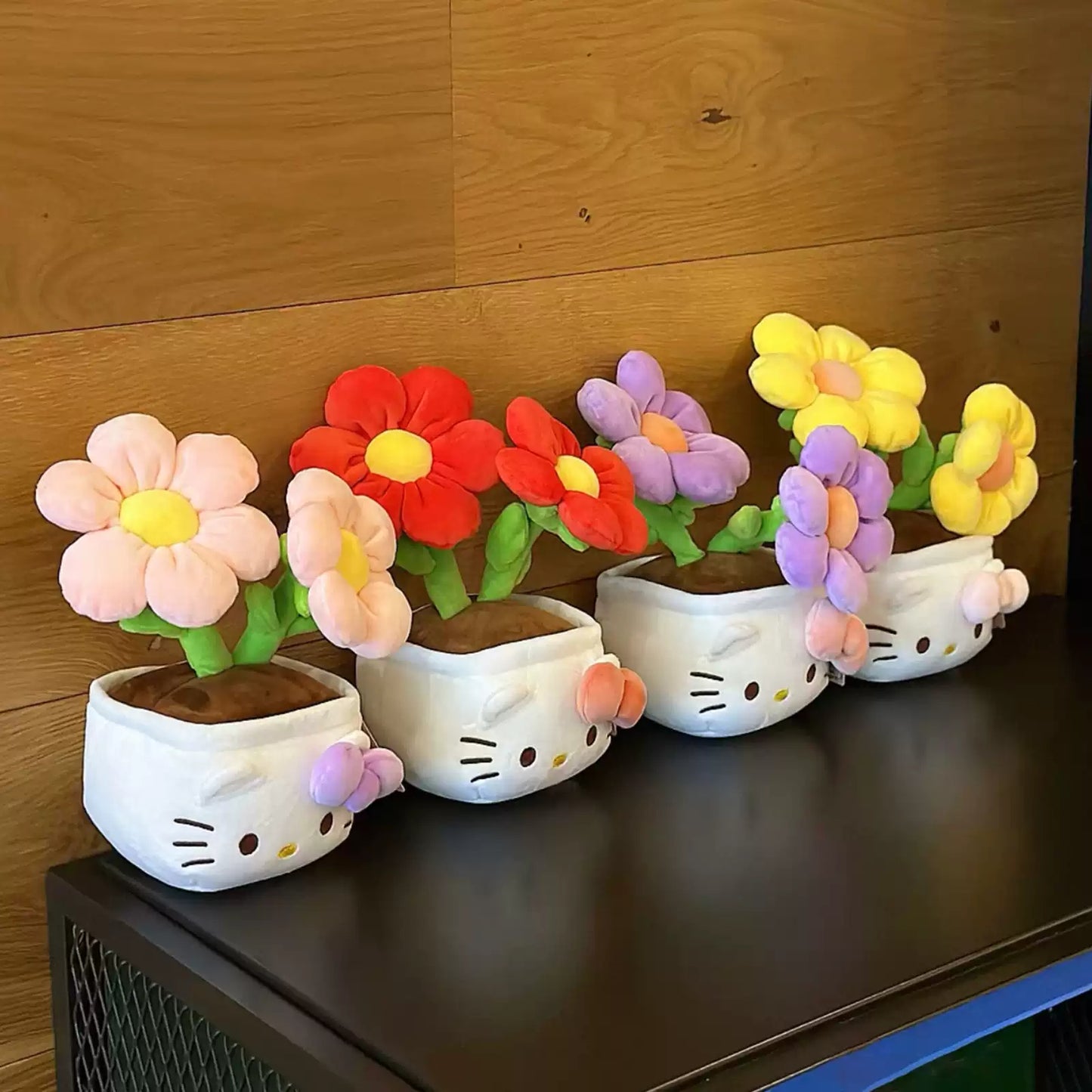 KT bouquet plush potted plant doll