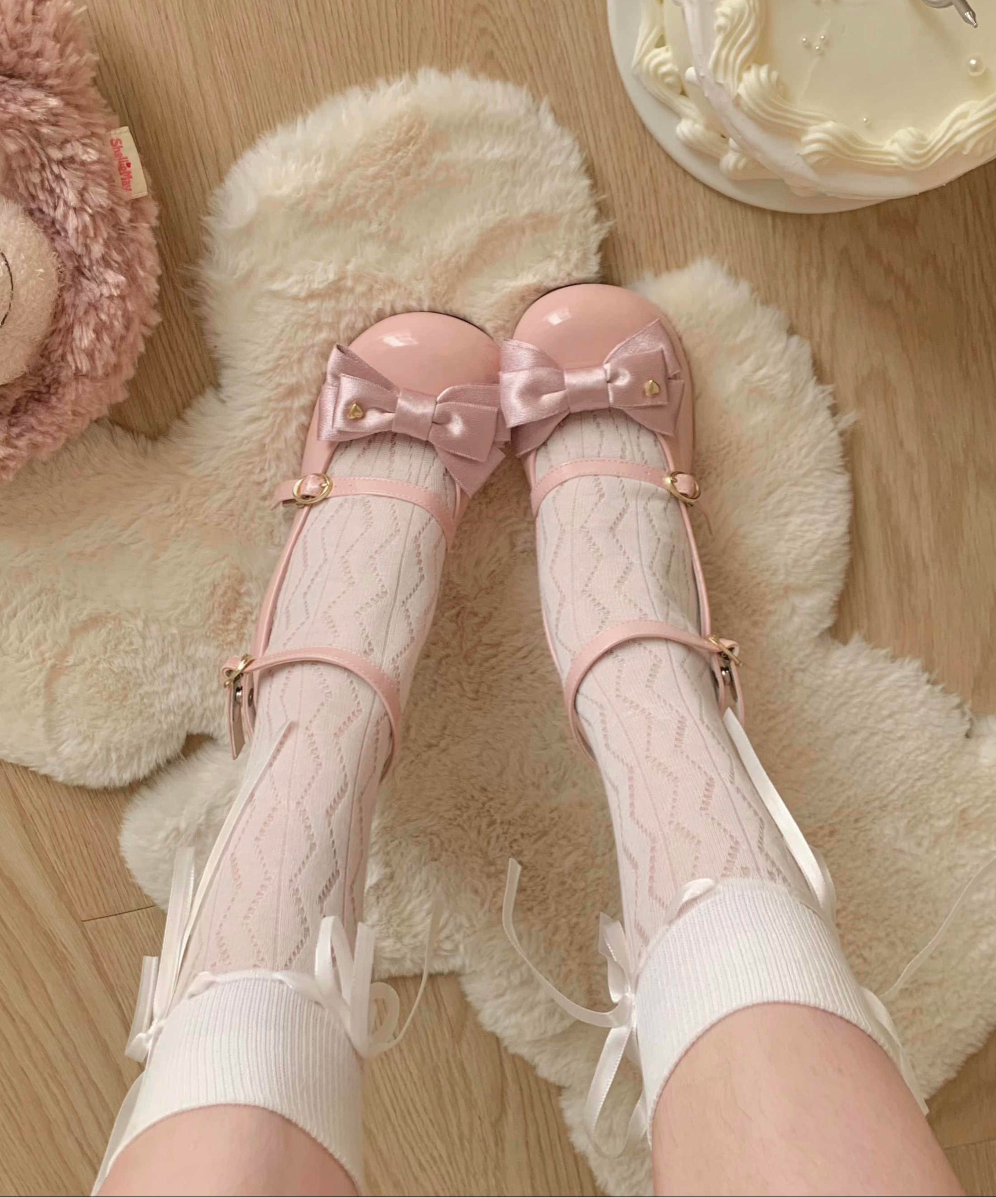 Strap Bow Mary Jane Shoes