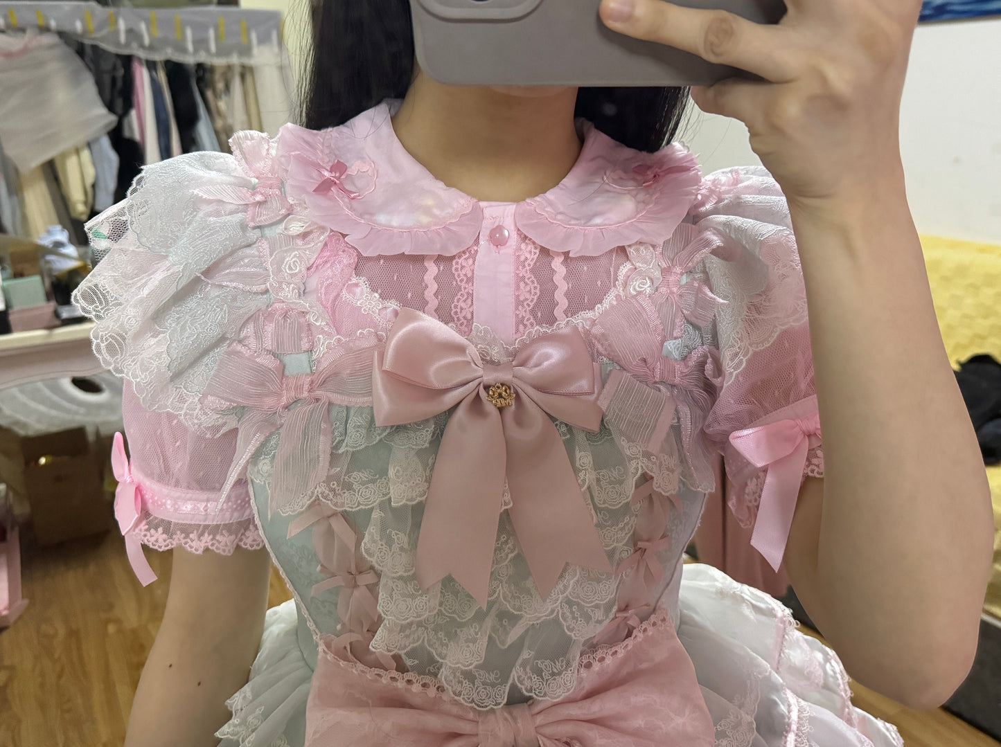 Lolita Bows Mesh Shirt