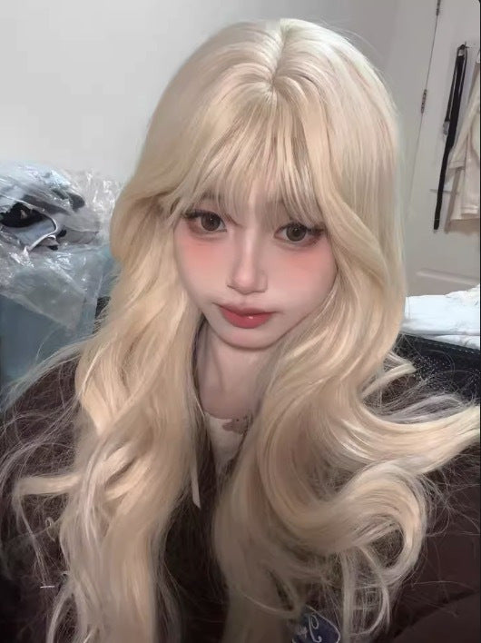Platinum Long Curly Wig