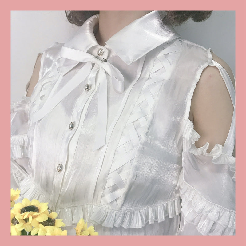 Lolita Blouse Yuelong Poem Long Sleeve Inner Shirt