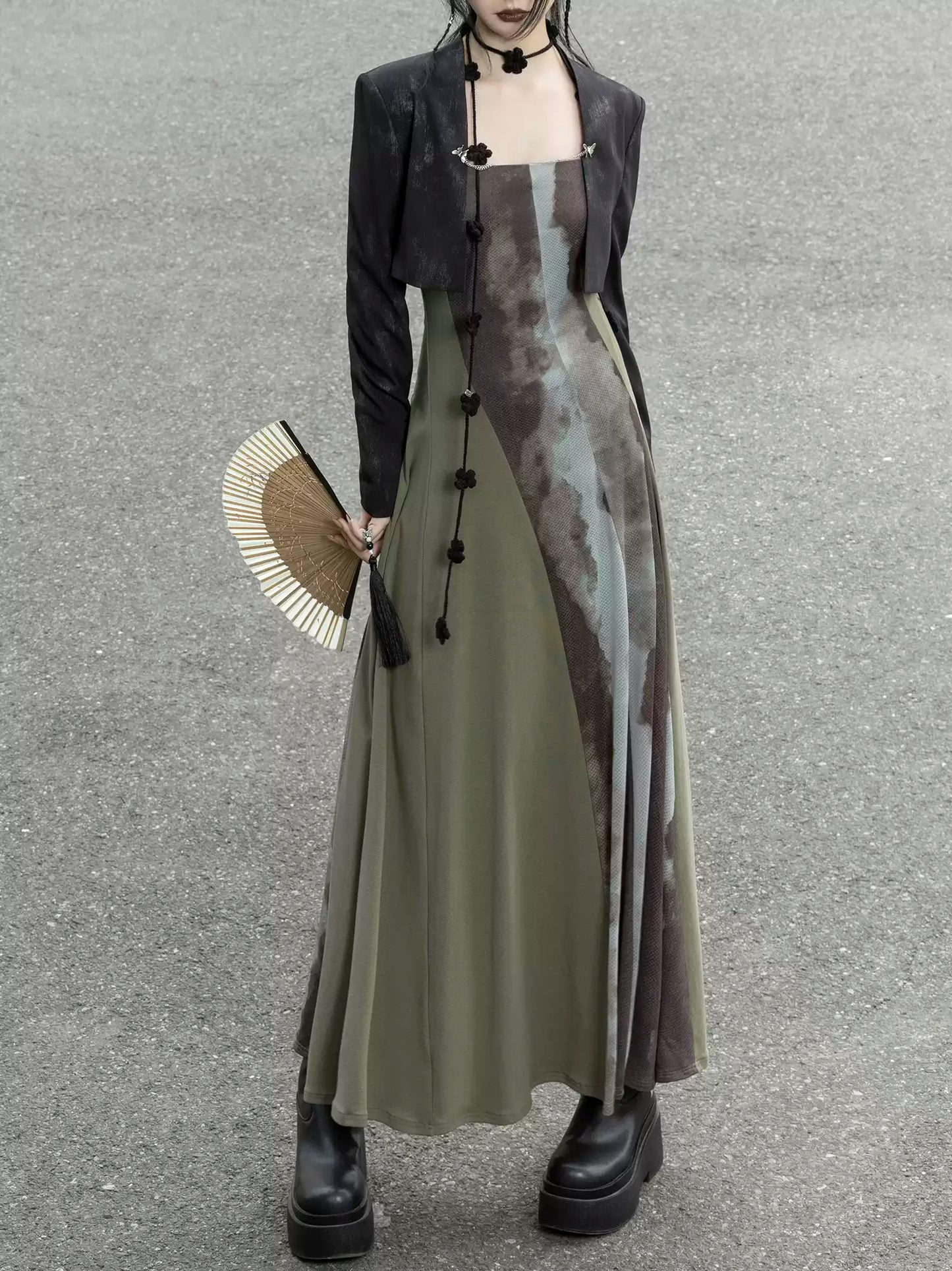 Dark Chain New Chinese Suit Jacket