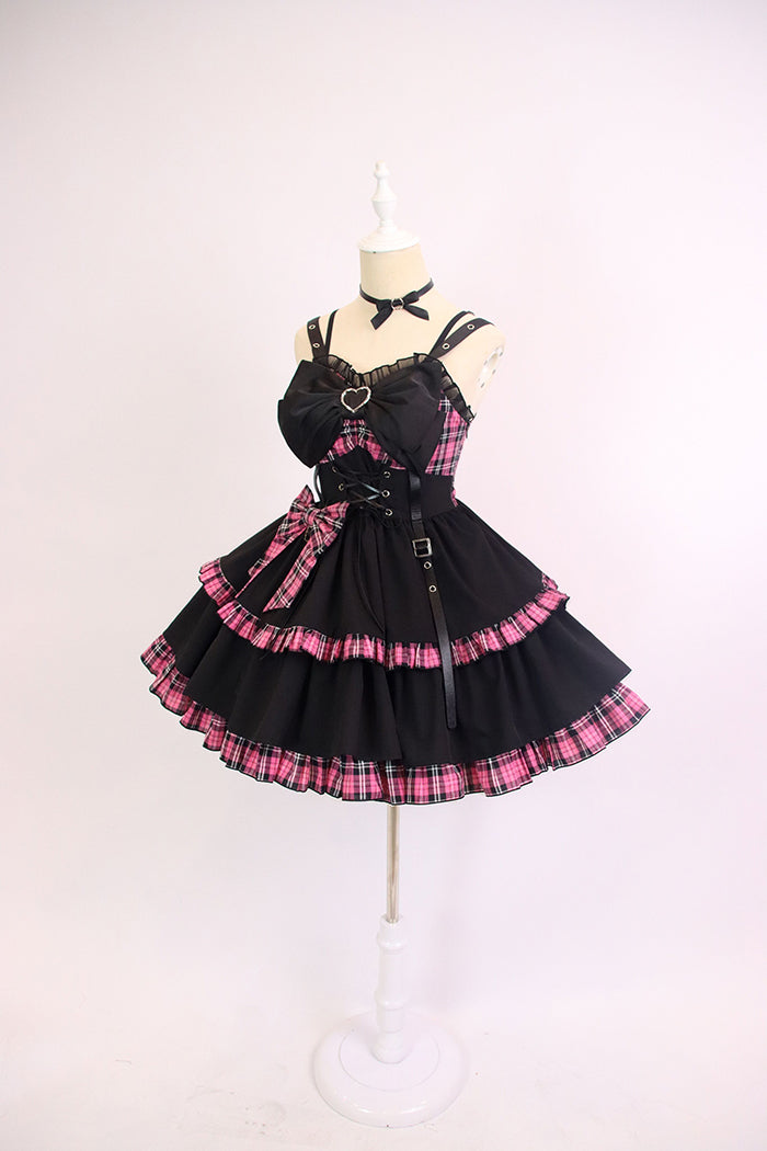 Little Spicy Plaid JSK Dress