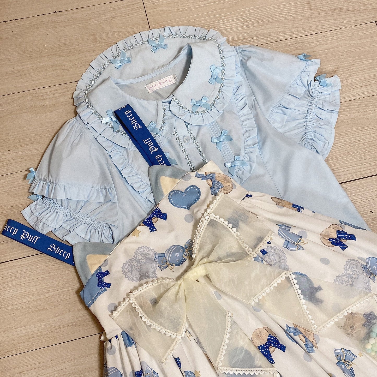 Kawaii Lolita Shirt Soft Girl Short-sleeved