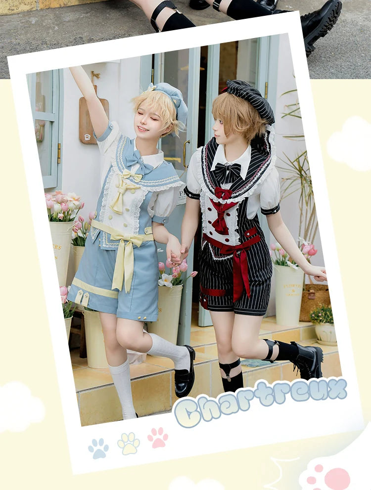 Ouji Lolita Suit Male Lolita Shirt Shorts