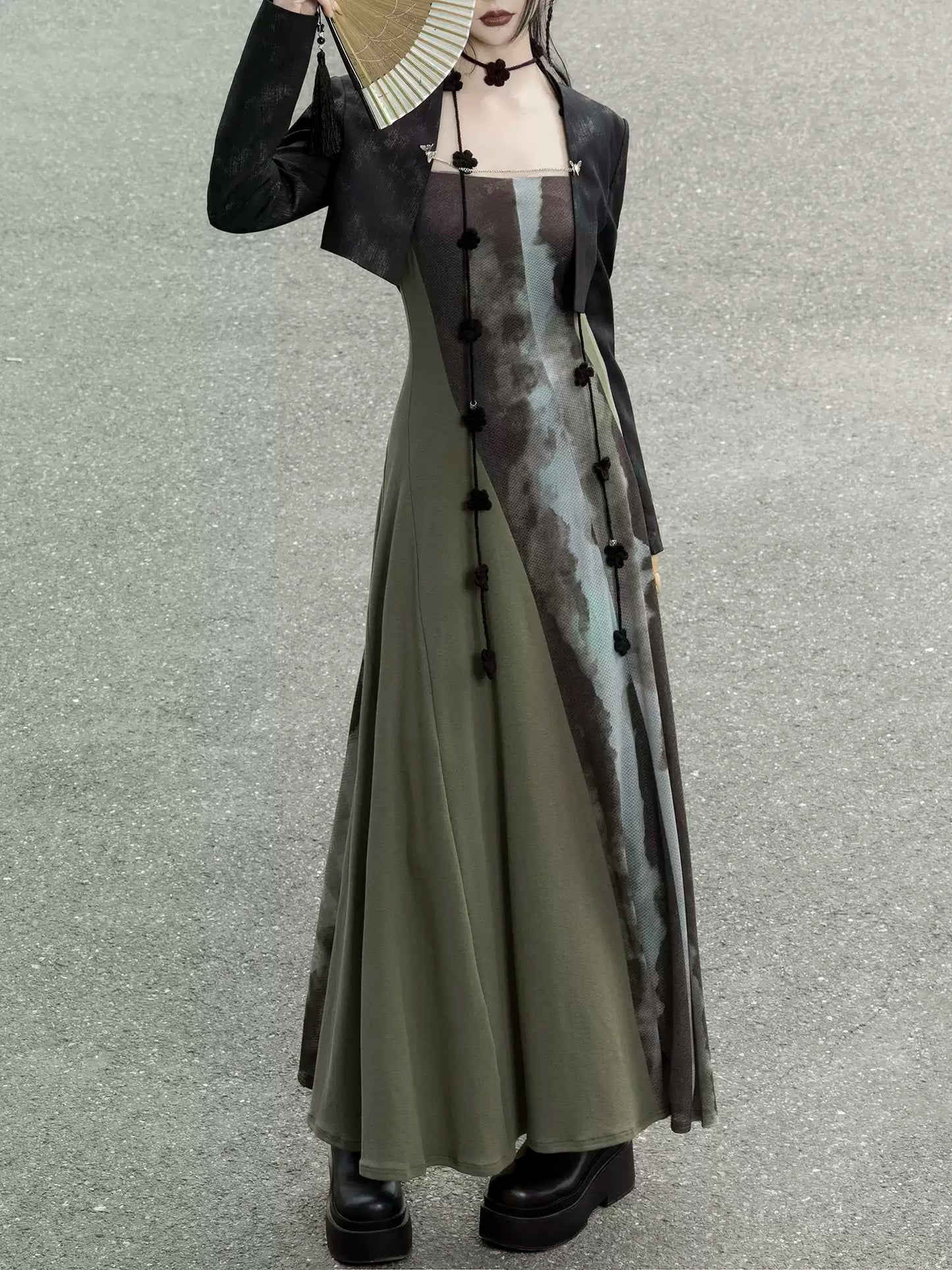 Dark Chain New Chinese Suit Jacket