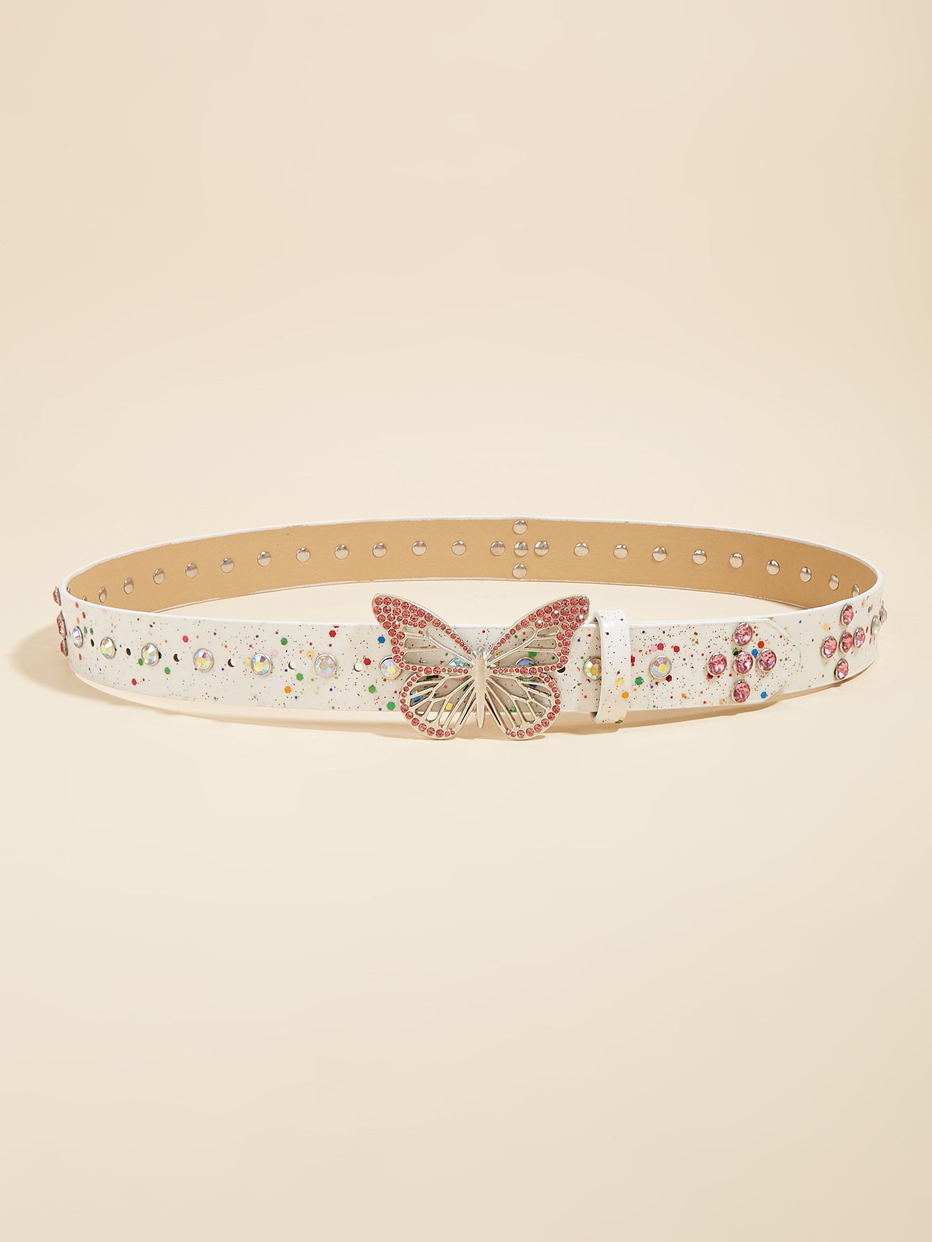 Y2K Butterfly Rhinestone Belt