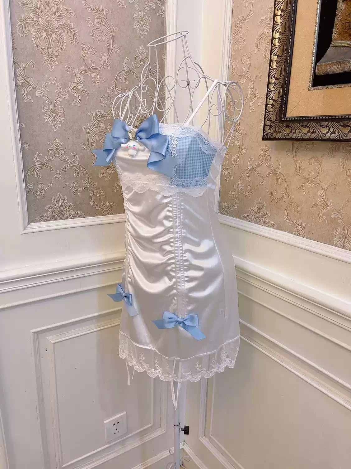 Princess Cinnamon Bow Suspender Dress