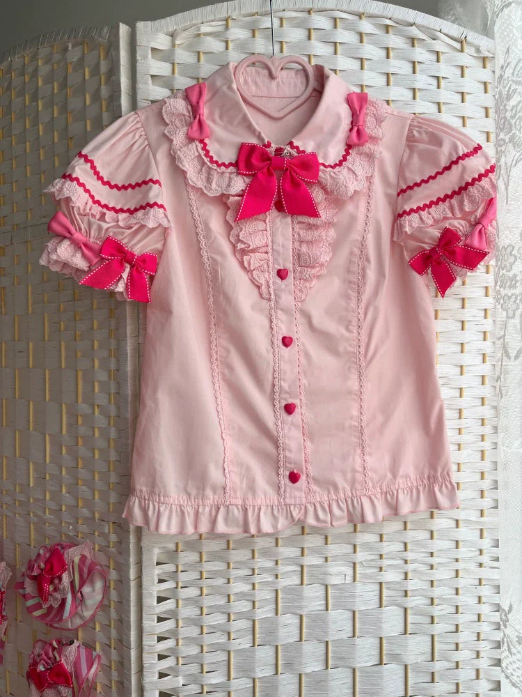Candy Park Salopette Sweet Lolita Jumper Dress Set blouse only
