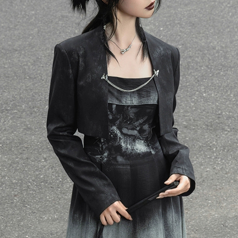Dark Chain New Chinese Suit Jacket