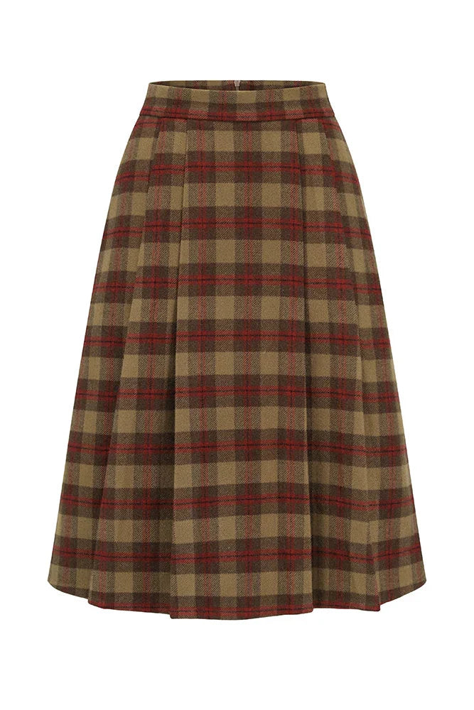 French British College Maillard Check Jacket + Skirt