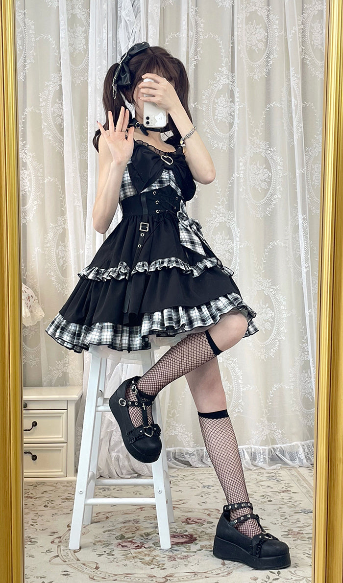 Little Spicy Plaid JSK Dress