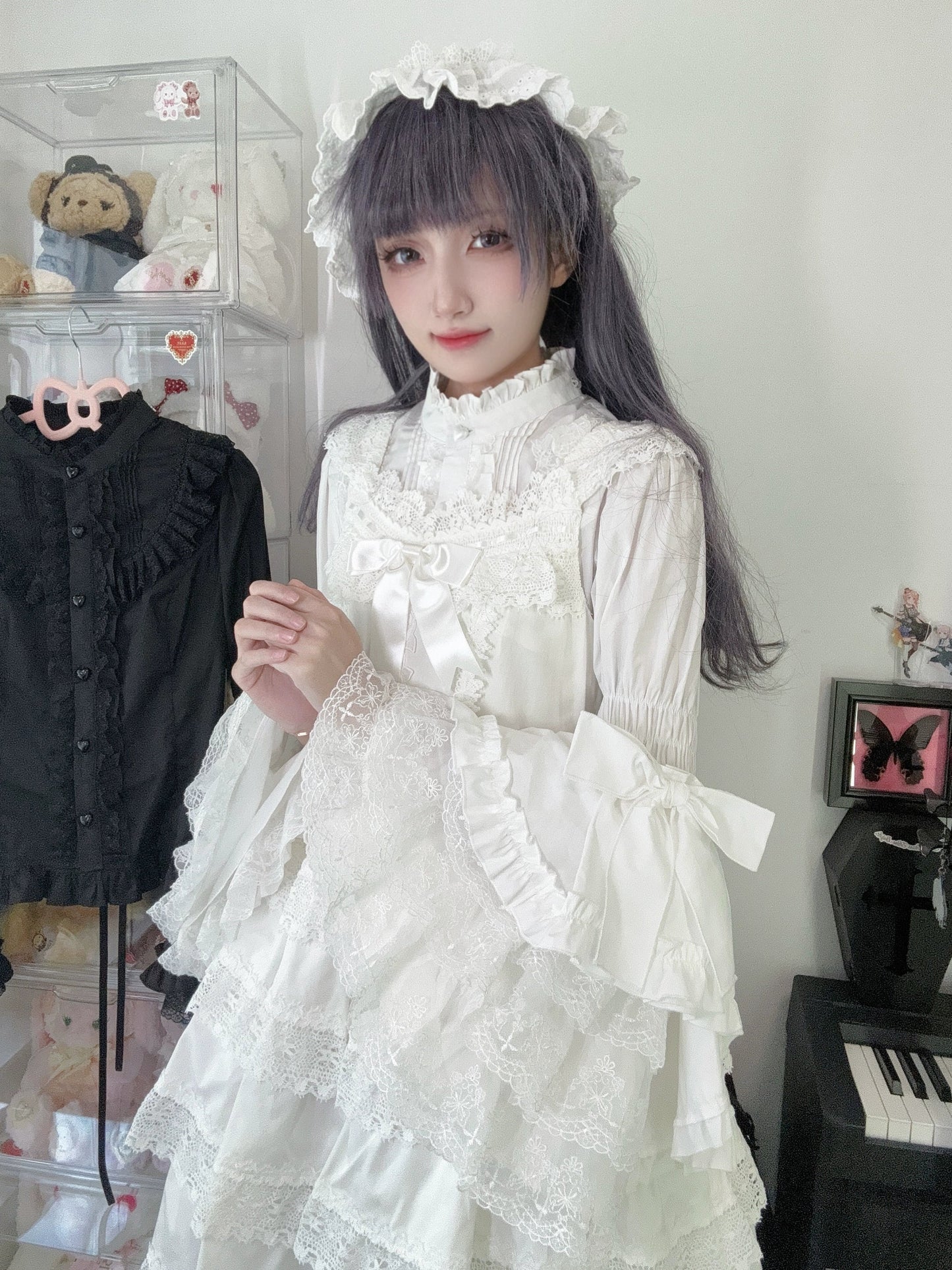 Sweet Lolita Blouse Princess Sleeve Shirt Inner Wear