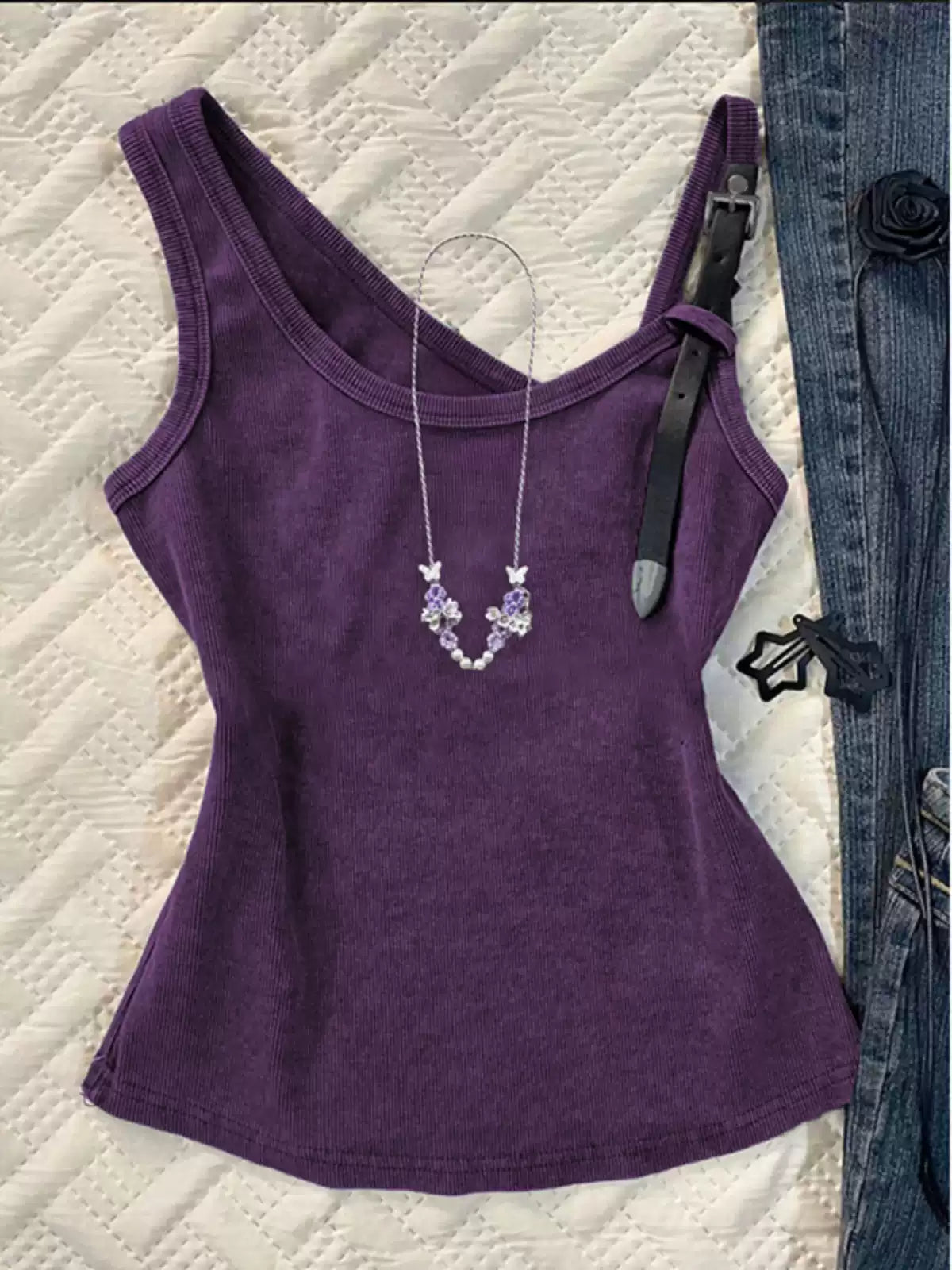 dark gray camisole