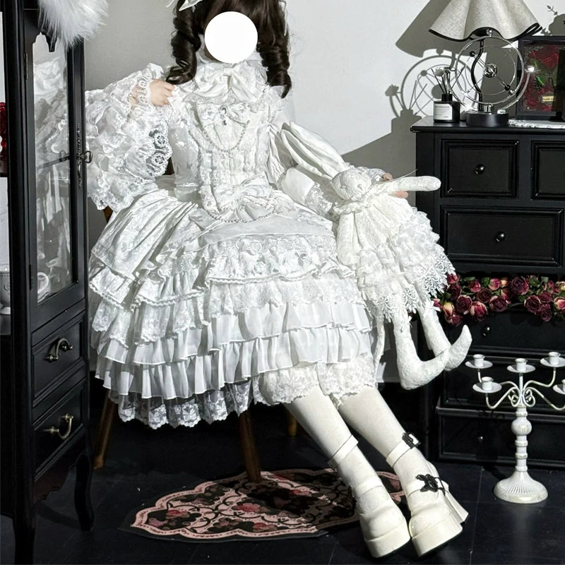 Wedding Sweet Lolita JSK Gorgeous Bridal Blouse