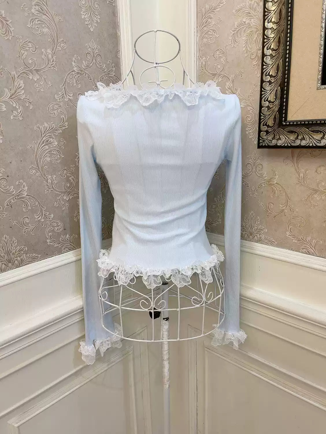 Princess Bow Fungus Long-sleeved Top