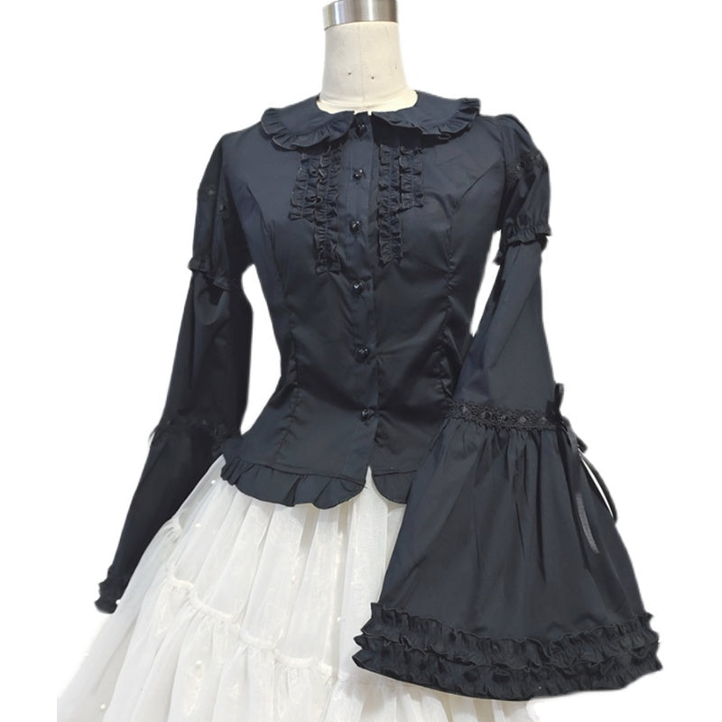 Daily Lolita Splicing Sleeve Shirt