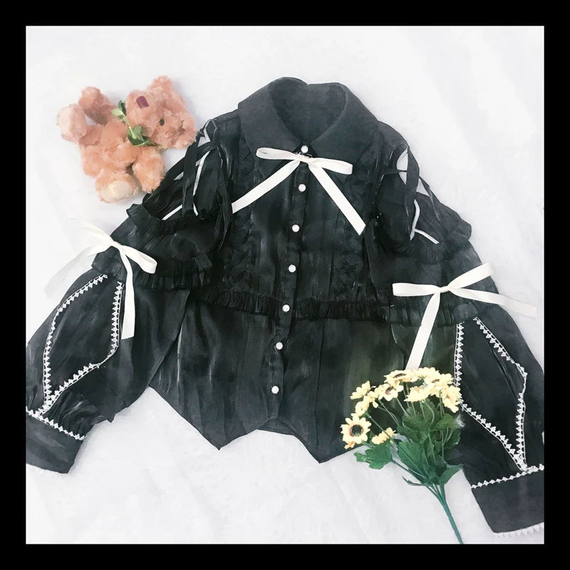 Lolita Blouse Yuelong Poem Long Sleeve Inner Shirt